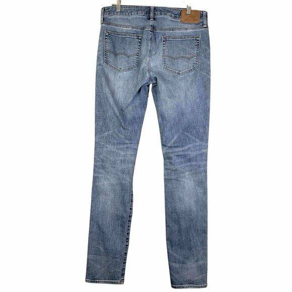 American Eagle AE Jeans Men’s Size 34x36 Light Wash Skinny Distressed - Picture 3 of 8